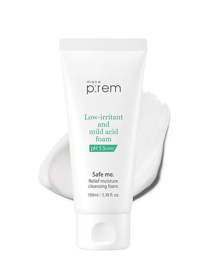 MAKEP:REM Make P:Rem Safe Me. Relief Moisture Cleansing Foam 100ml - Image 1